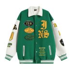 画像1: American BASEBALL JACKET baseball uniform jacket blouson  ユニセックス 男女兼用 アメリカン スタジアムジャンパー スタジャン MA-1 ボンバー ジャケット ブルゾン (1)