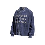 画像5: American Retro V-Neck Corduroy Baseball Jacket blouson  ユニセックス男女兼用 アメリカンレトロVネックコーデュロイベースボールジャケット ブルゾン (5)
