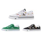 画像1: Canvas damage colorful color lace up sneakers 男女兼用 ユニセックス ダメージキャンバス カラフル レースアップ スニーカー スケシュー (1)