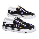 画像4: Canvas damage colorful color lace up sneakers 男女兼用 ユニセックス ダメージキャンバス カラフル レースアップ スニーカー スケシュー (4)