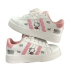 画像3: Ｗomen's Two-Stripe Hello Kitty Leather Sneakers Soles　2本ラインキティーレースアップレザースニーカー (3)