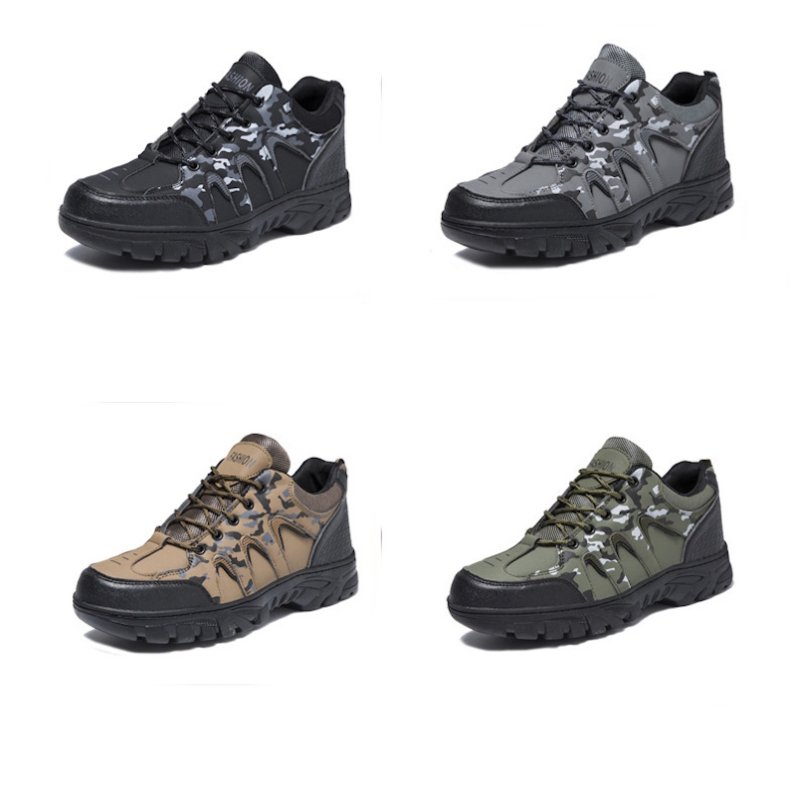 画像5: Unisex Camouflage point trekking shoes sneakers　ユニセックス男女兼用迷彩カモフラージュポイントレザートレッキングシューズスニーカー (5)