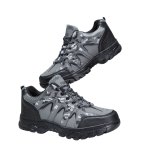 画像6: Unisex Camouflage point trekking shoes sneakers　ユニセックス男女兼用迷彩カモフラージュポイントレザートレッキングシューズスニーカー (6)
