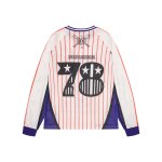 画像3: V-Neck Mesh Snoopy Baseball Long-Sleeve T-Shirt Pullover ユニセックス 男女兼用  Vネック スヌーピーベースボール長袖Tシャツプルオーバ (3)