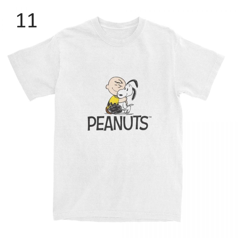 画像12: Humorous Snoopy Peanuts T-Shirts Men Women's Cotton T　 ユニセックス 男女兼用 ユーモラススヌーピーピーナッツプリント Tシャツ (12)