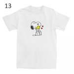 画像14: Humorous Snoopy Peanuts T-Shirts Men Women's Cotton T　 ユニセックス 男女兼用 ユーモラススヌーピーピーナッツプリント Tシャツ (14)