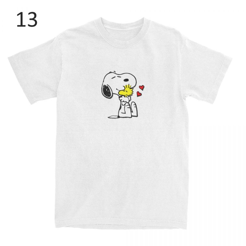 画像14: Humorous Snoopy Peanuts T-Shirts Men Women's Cotton T　 ユニセックス 男女兼用 ユーモラススヌーピーピーナッツプリント Tシャツ (14)