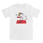 画像1: Humorous Snoopy Peanuts T-Shirts Men Women's Cotton T　 ユニセックス 男女兼用 ユーモラススヌーピーピーナッツプリント Tシャツ (1)