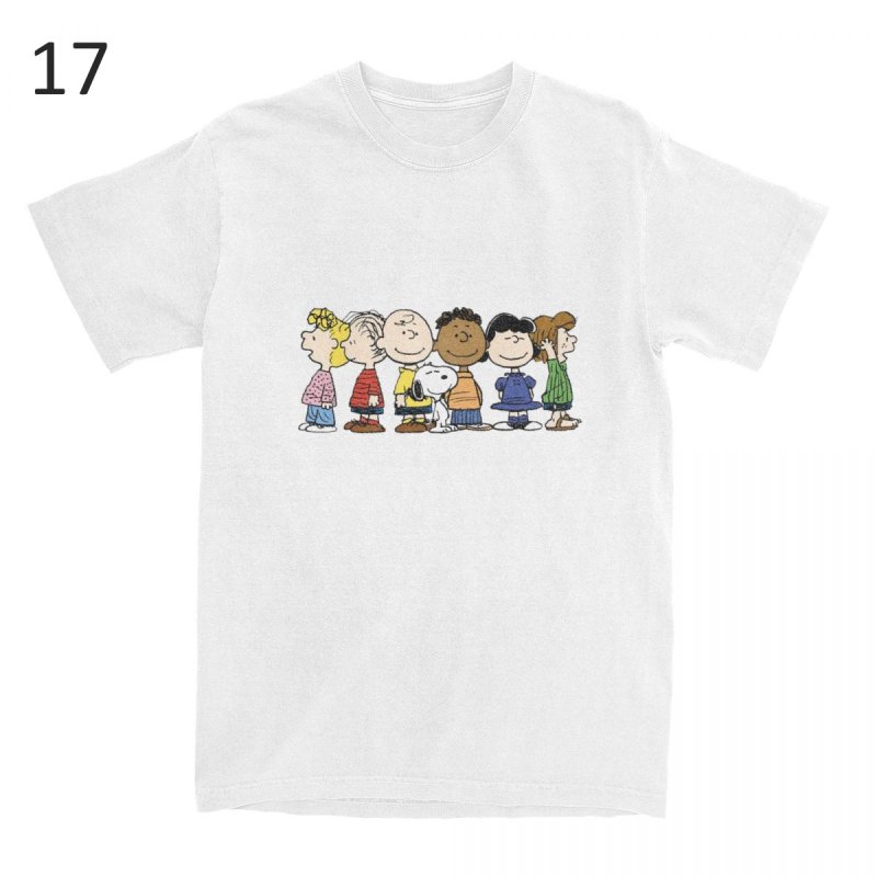 画像18: Humorous Snoopy Peanuts T-Shirts Men Women's Cotton T　 ユニセックス 男女兼用 ユーモラススヌーピーピーナッツプリント Tシャツ (18)