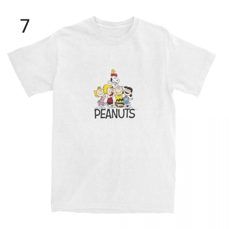 画像8: Humorous Snoopy Peanuts T-Shirts Men Women's Cotton T　 ユニセックス 男女兼用 ユーモラススヌーピーピーナッツプリント Tシャツ (8)