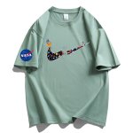 画像11: Unisex NASACAT×Colorful Broken swoosh ×Astronaut Print Tshirts 　ユニセックス男女兼用NASACAT×カラフルブロークンスウォッシュ×宇宙飛行士プリント半袖Tシャツ (11)