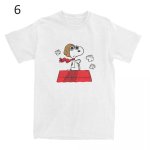 画像7: Humorous Snoopy Peanuts T-Shirts Men Women's Cotton T　 ユニセックス 男女兼用 ユーモラススヌーピーピーナッツプリント Tシャツ (7)