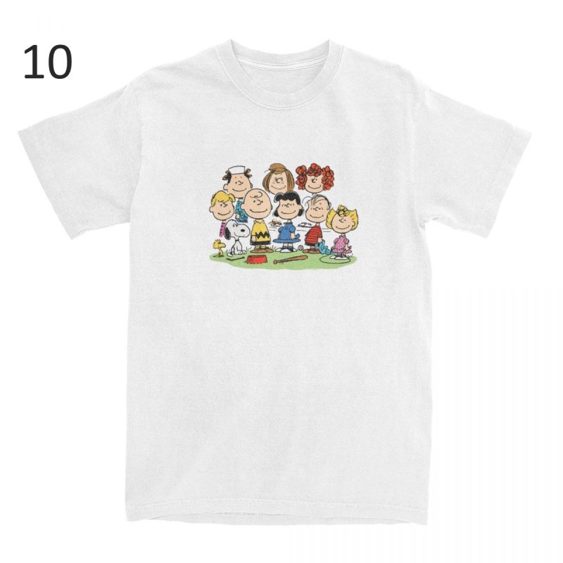 画像11: Humorous Snoopy Peanuts T-Shirts Men Women's Cotton T　 ユニセックス 男女兼用 ユーモラススヌーピーピーナッツプリント Tシャツ (11)