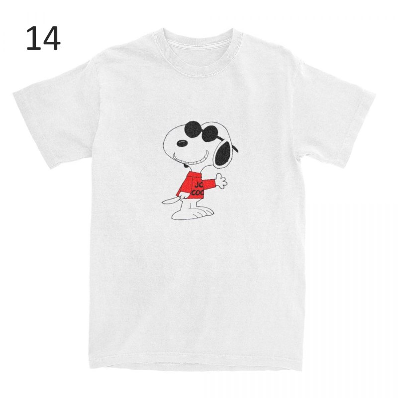 画像15: Humorous Snoopy Peanuts T-Shirts Men Women's Cotton T　 ユニセックス 男女兼用 ユーモラススヌーピーピーナッツプリント Tシャツ (15)