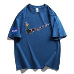 画像12: Unisex NASACAT×Colorful Broken swoosh ×Astronaut Print Tshirts 　ユニセックス男女兼用NASACAT×カラフルブロークンスウォッシュ×宇宙飛行士プリント半袖Tシャツ (12)