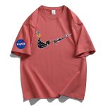 画像9: Unisex NASACAT×Colorful Broken swoosh ×Astronaut Print Tshirts 　ユニセックス男女兼用NASACAT×カラフルブロークンスウォッシュ×宇宙飛行士プリント半袖Tシャツ (9)