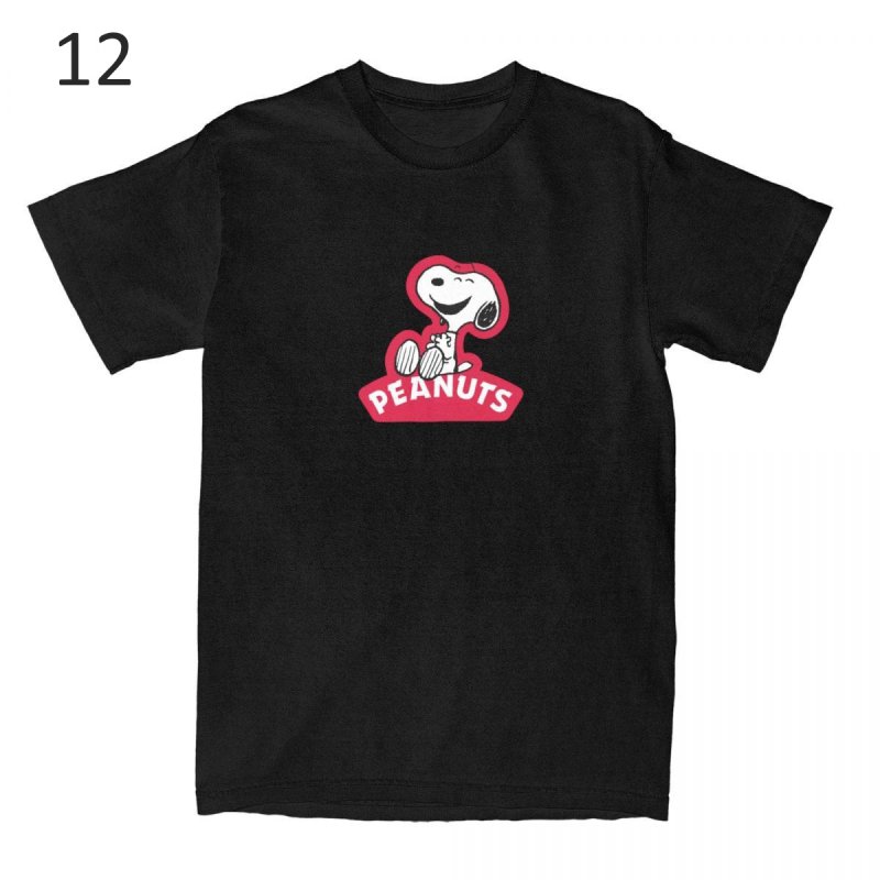 画像13: Humorous Snoopy Peanuts T-Shirts Men Women's Cotton T　 ユニセックス 男女兼用 ユーモラススヌーピーピーナッツプリント Tシャツ (13)