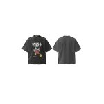 画像2: Unisex KISS x Mickey Mouse Vintage-Style Band T-Shirt    ヴィンテージスタイルKISSキス×ミッキーマウスヴィンテージスタイルバンドTシャツプリント  (2)