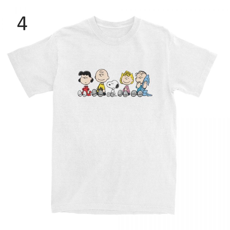 画像5: Humorous Snoopy Peanuts T-Shirts Men Women's Cotton T　 ユニセックス 男女兼用 ユーモラススヌーピーピーナッツプリント Tシャツ (5)