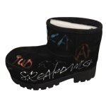 画像3: Mickey Mouse Head Graffiti Sheepskin Boots – Platform Short Boots　ミッキーマウスヘッドグラフィティシープスキンブーツ 厚底ショートブーツ (3)