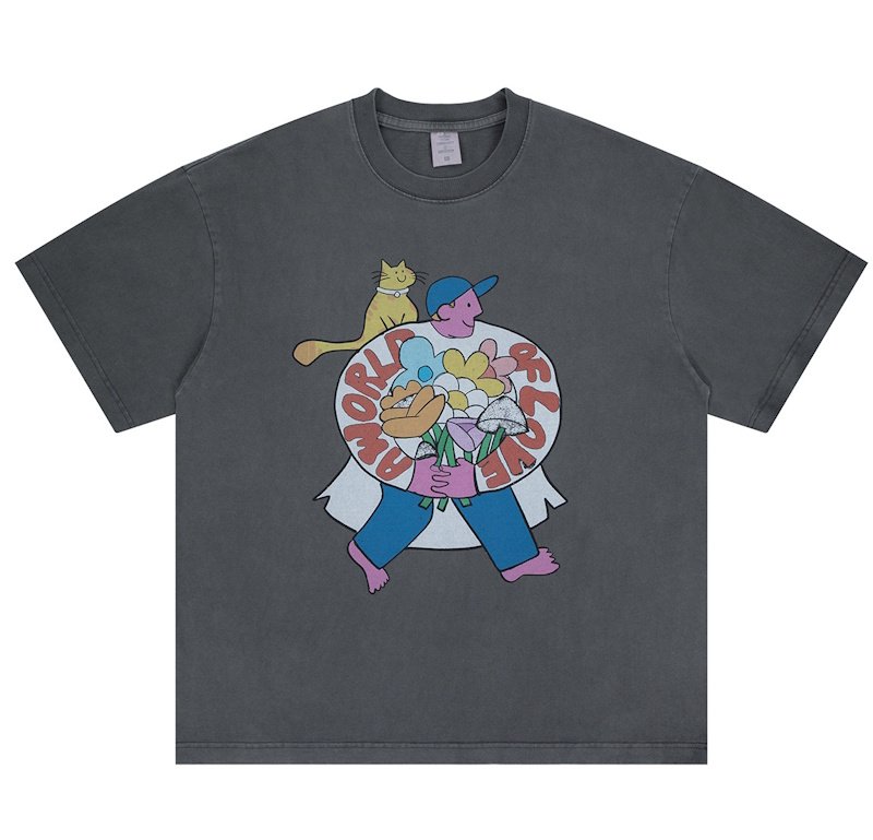 画像1: Unisex "Award of Love" illustration print  Short-Sleeve T-Shirt 男女兼用 ユニセックスアワードオブラブプリントTシャツ (1)