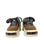 画像5: Unisex Metallic platform leather lace-up sneakers　ユニセックス男女兼用メタル厚底プラットフォームレザーレースアップスニーカースニーカー (5)