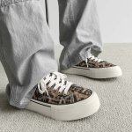 画像6: Unisex Leopard & Black Canvas Platform Lace-Up Sneakers ユニセックス男女兼用レオパード＆ブラックレースアッププラットフォームスニーカー (6)