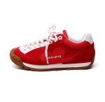 画像2: Ｗomen's Lightweight Leather Lace-Up Sneakers with Hidden Insoles 　シークレットインソール軽量レザーレースアップスニーカー (2)