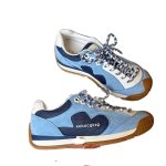 画像4: Ｗomen's Lightweight Leather Lace-Up Sneakers with Hidden Insoles 　シークレットインソール軽量レザーレースアップスニーカー (4)