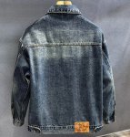 画像3: Denim Jacket with Pocket H-Point Detail Jacket blouson  ユニセックス男女兼用 ポケットHポイントデニムGジャンジャケットブルゾン (3)