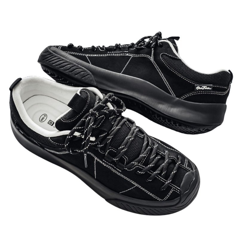 画像5: Unisex Leather Low-Cut Outdoor Lace-Up Sneakers ユニセックス男女兼用レザーローカットアウトドアレースアップスニーカー (5)