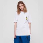 画像2: Cross eye smile print t-shirts  　ユニセックス 男女兼用クロスアイスマイルプリントTシャツ (2)