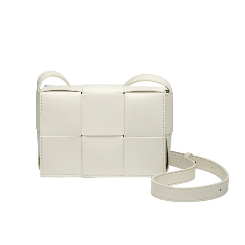 画像3: Unisex Mesh Woven Leather Mini Crossbody Bag  ユニセックス　男女兼用　メッシュ編み込みレザーミニクロスボディーバッグ (3)