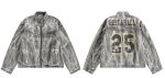 画像5: Distressed Zip-Up Denim Jacket Numbering 25 blouson  ユニセックス男女兼用 ウォッシュデニムナンバー25Gジャンジャケットブルゾン (5)
