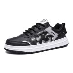画像3: Paisley-accented leather lace-up sneakers shoes ユニセックス 男女兼用ペイズリーバンダナ柄ポイントレザー レースアップスニーカー (3)