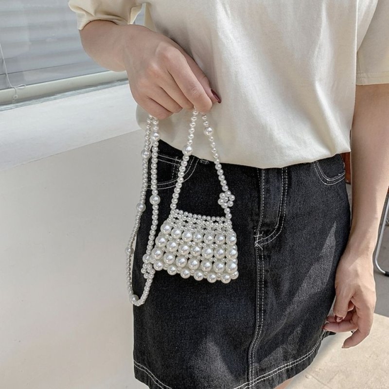 画像3: Mini Pearl Crossbody Bag Accessory　ミニミニパールショルダークロスボディーポシェットバッグネックレス (3)