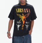 画像9:  Unisex Nirvana Classic Angel Short-Sleeve T-Shirt  男女兼用 ユニセックス ニルヴァーナクラシックエンジェル半袖Tシャツプリント   (9)