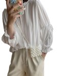 画像2: Mini Pearl Crossbody Bag Accessory　ミニミニパールショルダークロスボディーポシェットバッグネックレス (2)