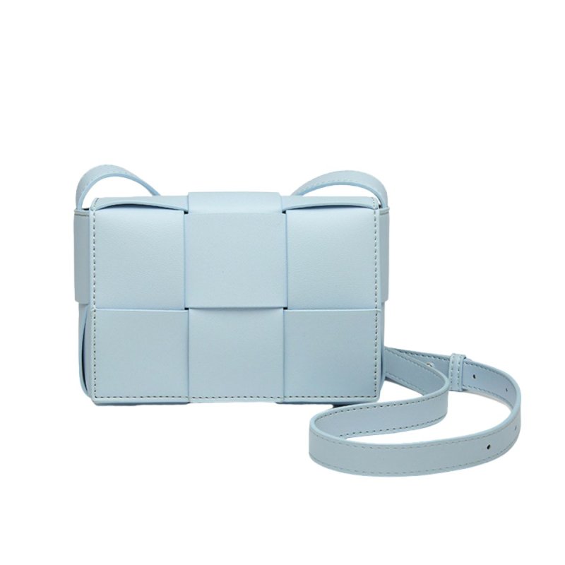 画像4: Unisex Mesh Woven Leather Mini Crossbody Bag  ユニセックス　男女兼用　メッシュ編み込みレザーミニクロスボディーバッグ (4)