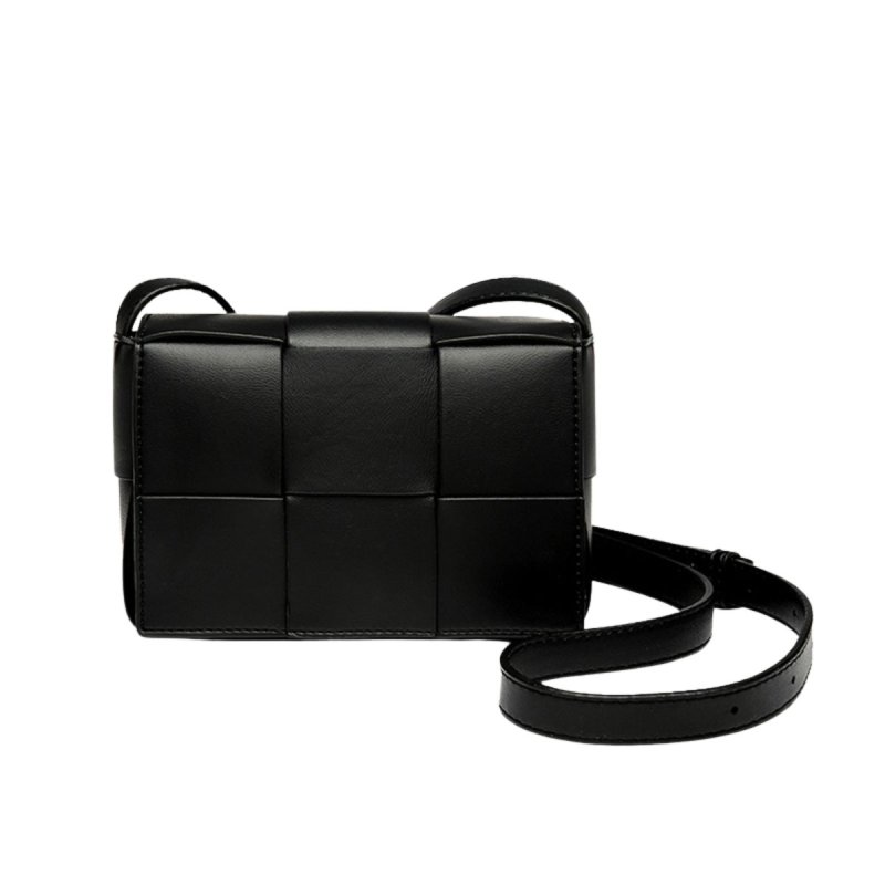画像2: Unisex Mesh Woven Leather Mini Crossbody Bag  ユニセックス　男女兼用　メッシュ編み込みレザーミニクロスボディーバッグ (2)