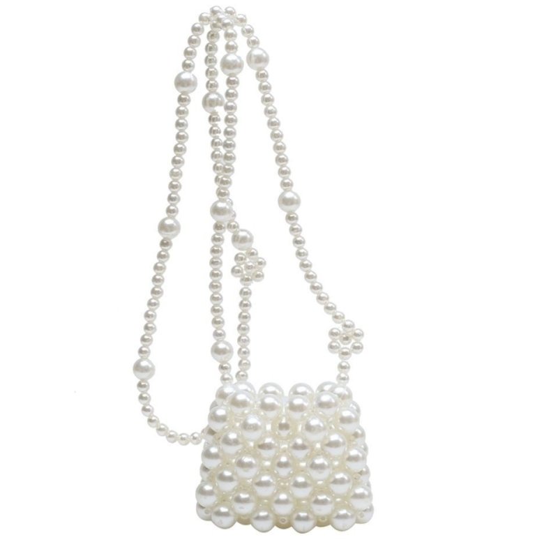 画像1: Mini Pearl Crossbody Bag Accessory　ミニミニパールショルダークロスボディーポシェットバッグネックレス (1)