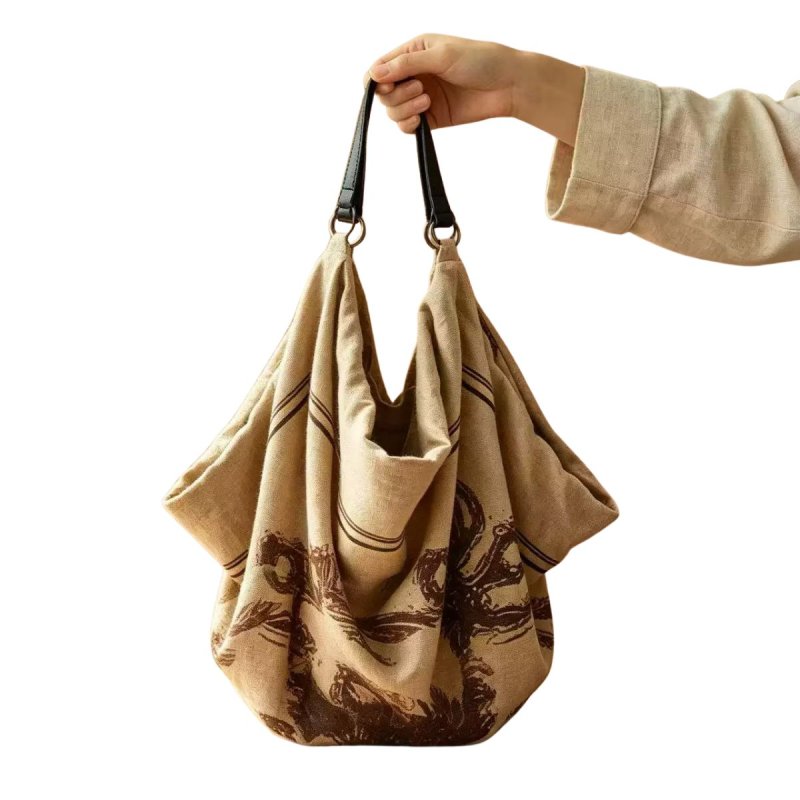 画像3: Moroccan Pattern Large Capacity Shoulder Bag Tote Bag　モロッコラージキャパシティートートショルダーバッグ (3)