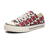 画像2: Tongue Printed Canvas Lace-Up Sneakers shoes ユニセックス 男女兼用ベロプリントキャンバス レースアップスニーカー (2)