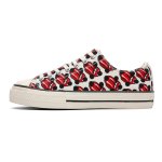 画像1: Tongue Printed Canvas Lace-Up Sneakers shoes ユニセックス 男女兼用ベロプリントキャンバス レースアップスニーカー (1)