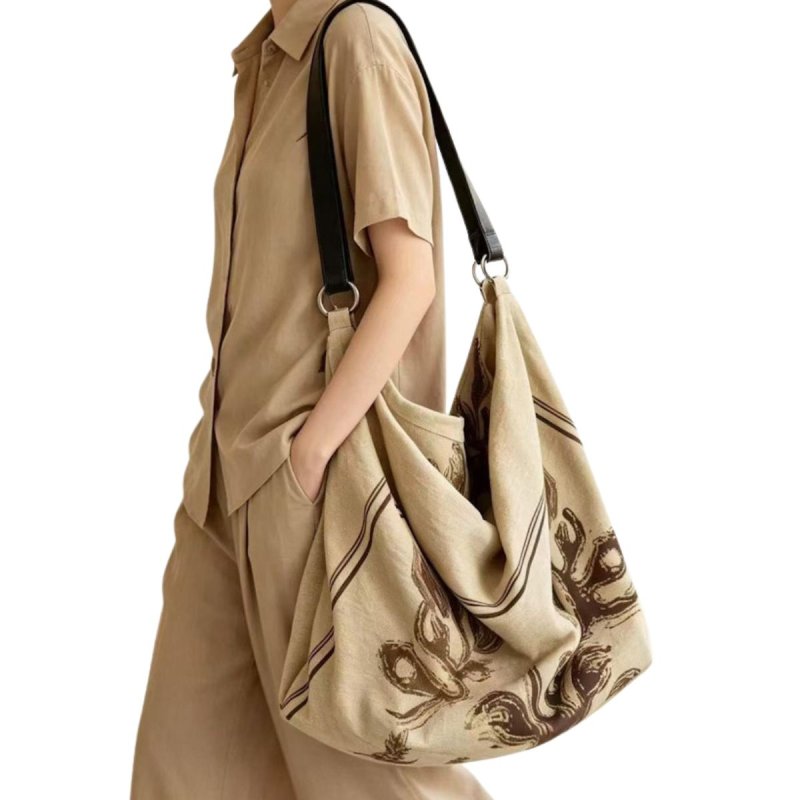 画像1: Moroccan Pattern Large Capacity Shoulder Bag Tote Bag　モロッコラージキャパシティートートショルダーバッグ (1)