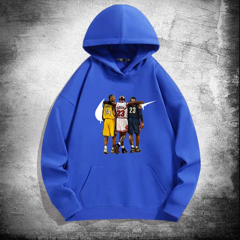 画像6: NBA Basket Legend Players Triple 3 "Jordan,Kobe,LeBron" Print Unisex Hoodie Hoody Sweat 8 colors ユニセックス 男女兼用 NBA バスケット レジェンド　トリプル３　ジョーダン、コービー、レブロン スウェット　フーディ　パーカー　8色 (6)