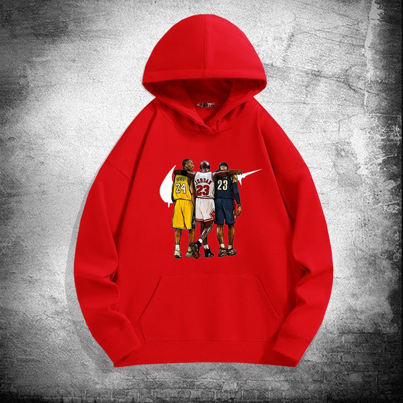 画像5: NBA Basket Legend Players Triple 3 "Jordan,Kobe,LeBron" Print Unisex Hoodie Hoody Sweat 8 colors ユニセックス 男女兼用 NBA バスケット レジェンド　トリプル３　ジョーダン、コービー、レブロン スウェット　フーディ　パーカー　8色 (5)