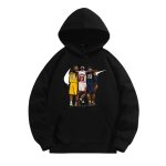画像1: NBA Basket Legend Players Triple 3 "Jordan,Kobe,LeBron" Print Unisex Hoodie Hoody Sweat 8 colors ユニセックス 男女兼用 NBA バスケット レジェンド　トリプル３　ジョーダン、コービー、レブロン スウェット　フーディ　パーカー　8色 (1)