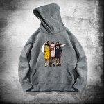 画像8: NBA Basket Legend Players Triple 3 "Jordan,Kobe,LeBron" Print Unisex Hoodie Hoody Sweat 8 colors ユニセックス 男女兼用 NBA バスケット レジェンド　トリプル３　ジョーダン、コービー、レブロン スウェット　フーディ　パーカー　8色 (8)