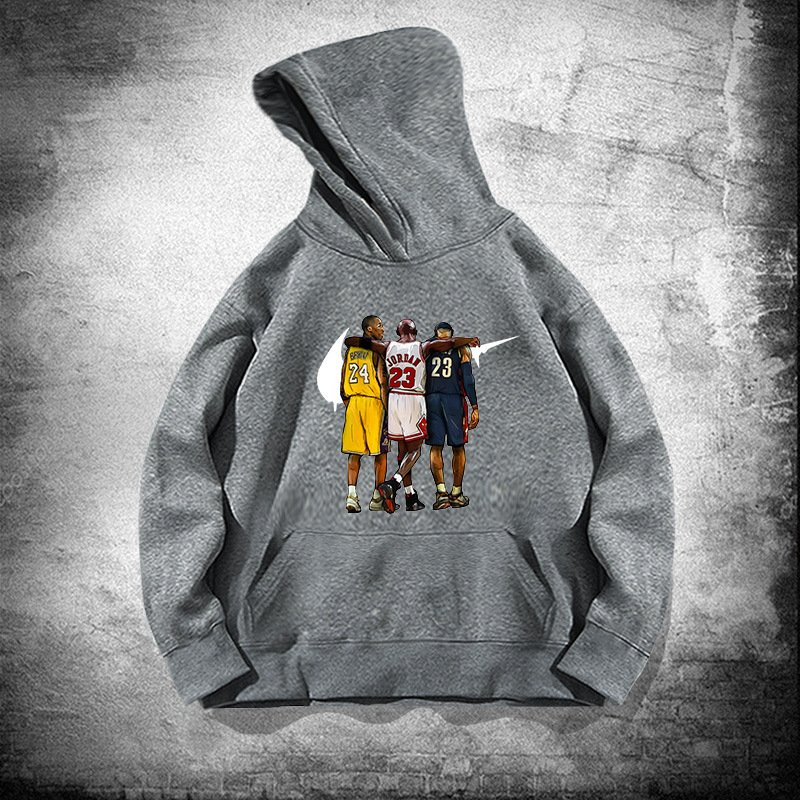 画像8: NBA Basket Legend Players Triple 3 "Jordan,Kobe,LeBron" Print Unisex Hoodie Hoody Sweat 8 colors ユニセックス 男女兼用 NBA バスケット レジェンド　トリプル３　ジョーダン、コービー、レブロン スウェット　フーディ　パーカー　8色 (8)
